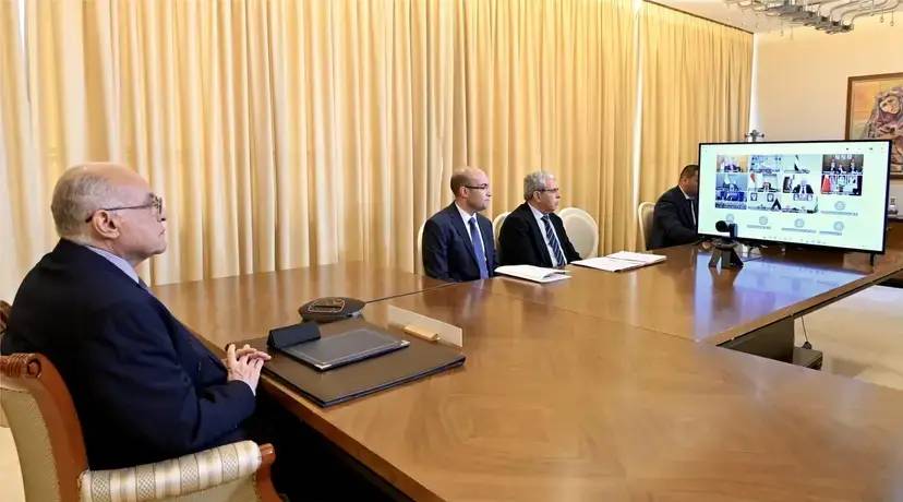 The Minister of State, Mr. Ahmed Attaf, participates in the work of the extraordinary session of the Council of Ministers of the League of Arab States
