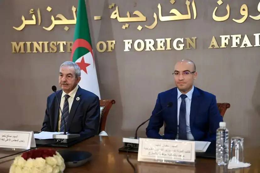 Mr. Chaib, along with the President of the Supreme Council for the Arabic Language, oversaw the ceremony celebrating International Arabic Language Day